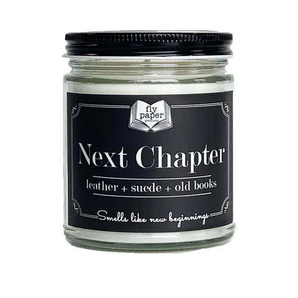 Literacy Candles 9oz - Next Chapter - Fly Paper Products - Wild Lark