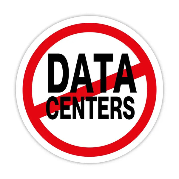 Stickers by Big Moods - No Data Centers Ai - Big Moods - Wild Lark