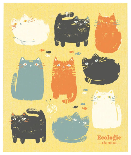 Swedish Dishcloth - Purrfect Pals - Ecologie - Wild Lark