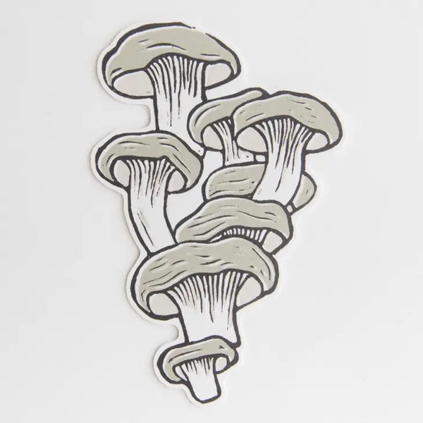 Eco Friendly Paper Sticker - Oyster Mushroom - Root & Branch Paper Co. - Wild Lark
