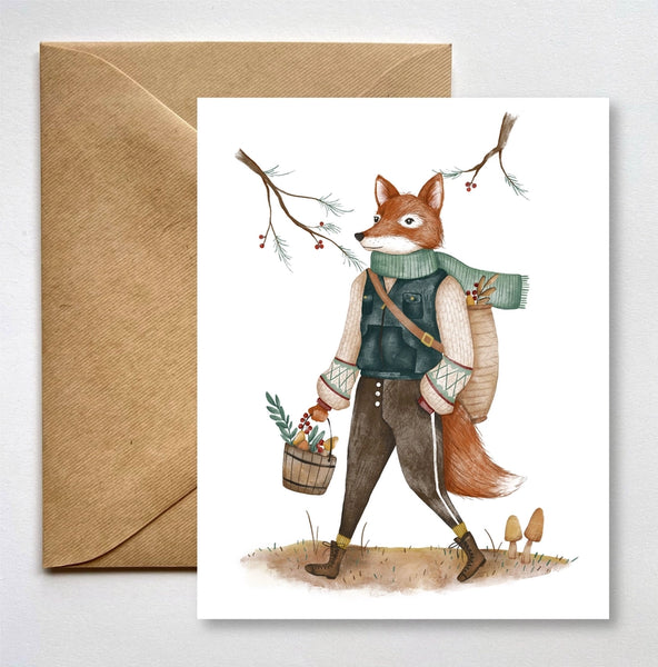 Greeting Card - Foraging Fox - Fox & Fables - Wild Lark