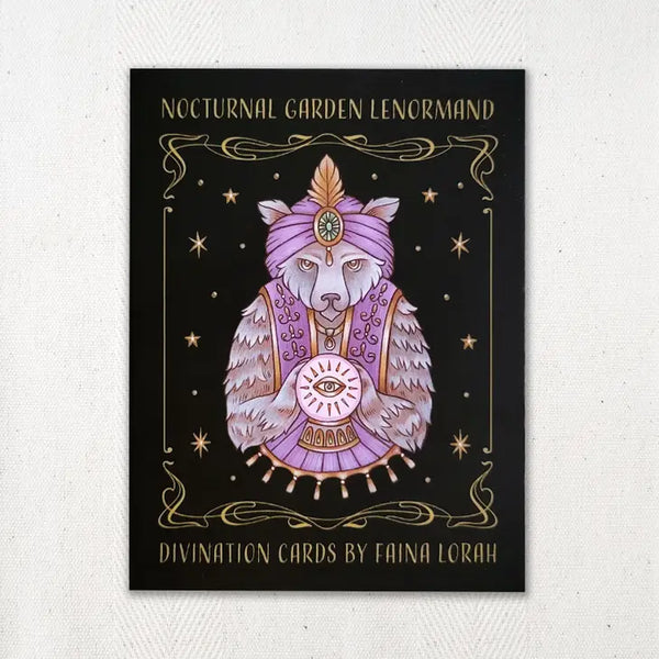 Nocturnal Garden Lenormand Art Nouveau Deck -  - Faina Lorah - Wild Lark