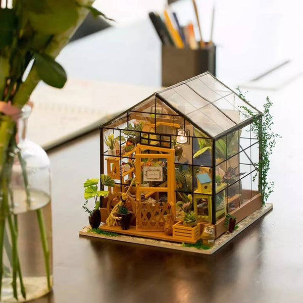 Diy Miniature House Kit - Cathy's Flower House - Hands Craft - Wild Lark