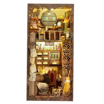 DIY Book Nook Kit - Magic Pharmacist with Dust Cover - Hands Craft - Wild Lark