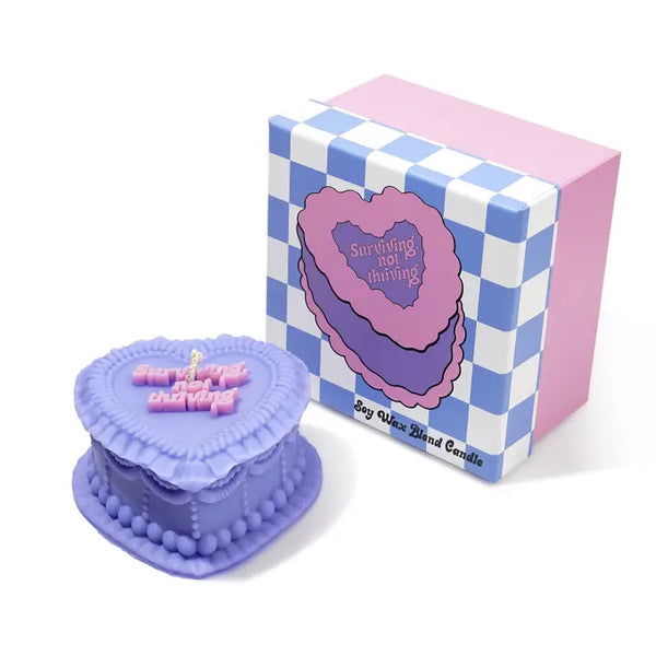Sale!Surviving, Not Thriving Heart Candle - - FUN CLUB - Wild Lark