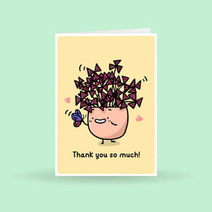 Thank You So Much, Oxalis Plant Greeting Card -  - Home by Faith - Wild Lark