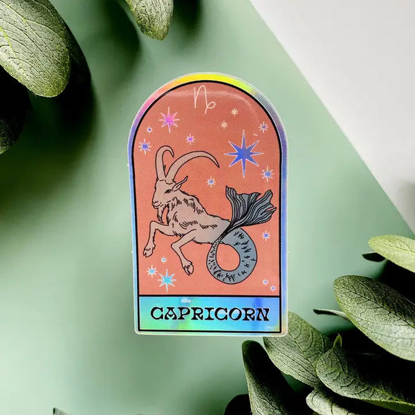 Zodiac Holographic Sticker - Capricorn - Ark Made - Wild Lark