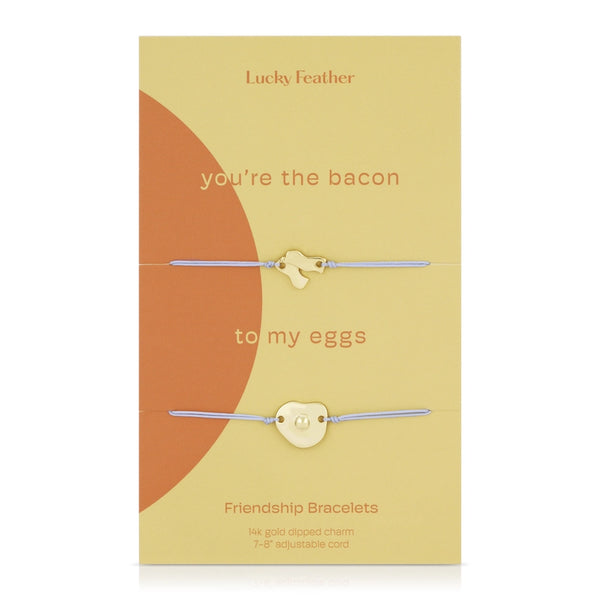 Friendship Bracelet - Bacon + Eggs - Lucky Feather - Wild Lark