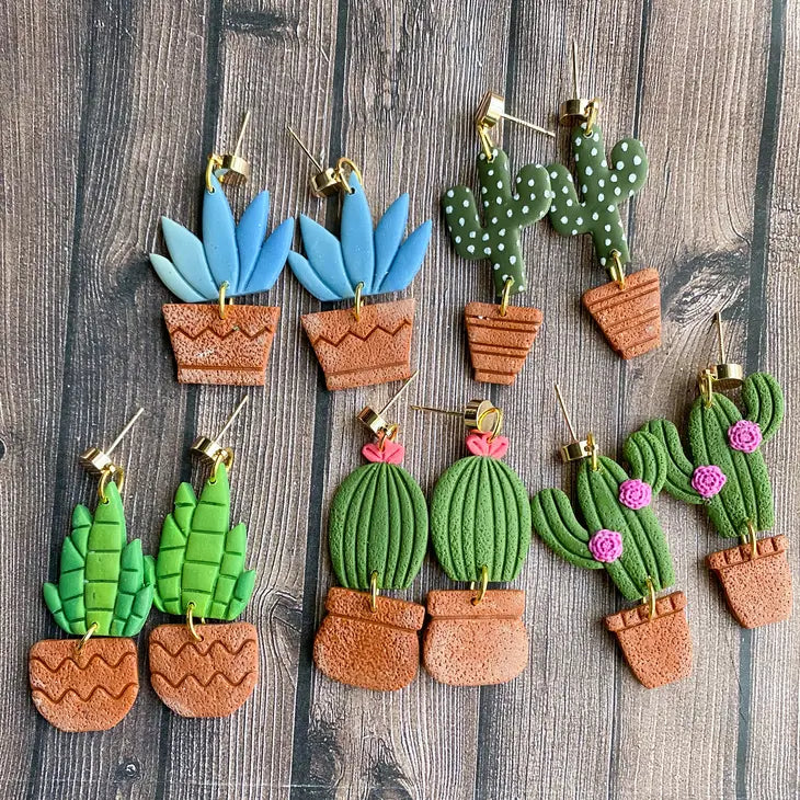 Succulent Plant Earrings  Wild Lark