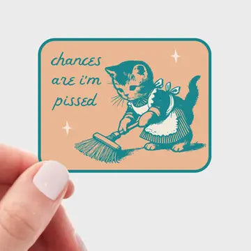 Yarnival Stickers - Chances Are I'm Pissed Sticker - Yarnival - Wild Lark