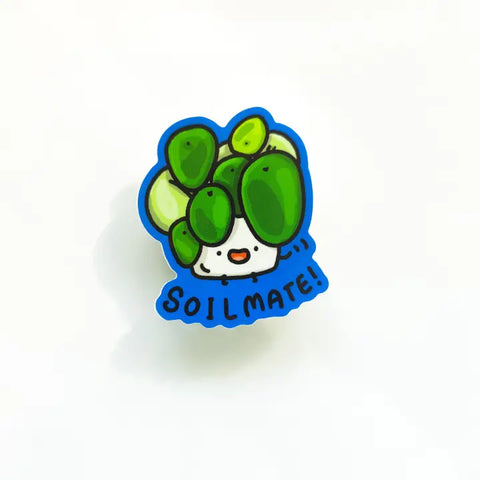 Pilea Plant Soilmate Cute 3" Vinyl Sticker -  - Home by Faith - Wild Lark