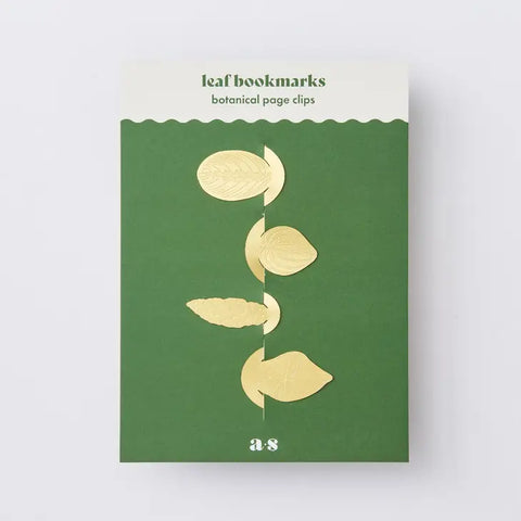 Leaf Bookmark Set - Brass, Botanical Gift -  - Another Studio for Design Ltd - Wild Lark