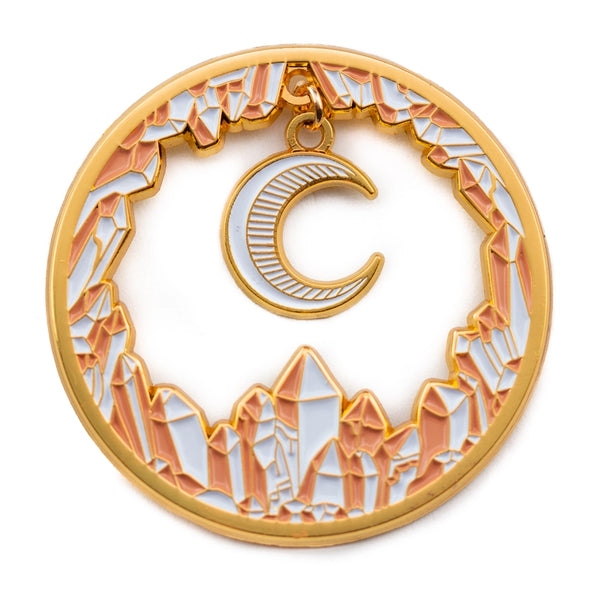 Enamel Pin - Sale!Crystal Moon Charm - Ectogasm - Wild Lark