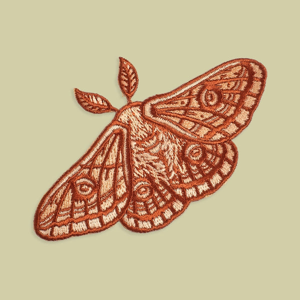 Iron On Patch - Emperor Moth - Mustard Beetle - Wild Lark