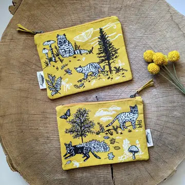 Zippered Pouch - Outside Cats - ilikesara - Wild Lark