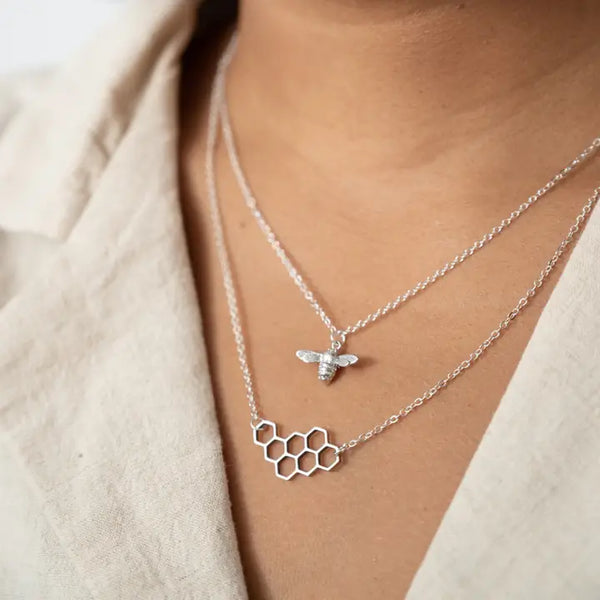 Bee & Honeycomb Necklace Set -  - Birch Jewellery - Wild Lark