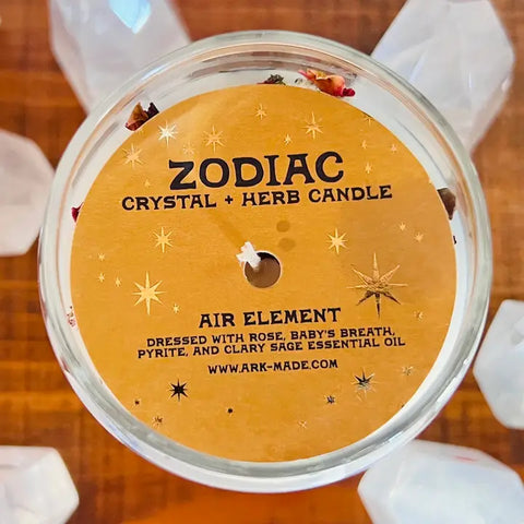 Zodiac Dressed Horoscope Candle -  - Ark Made - Wild Lark