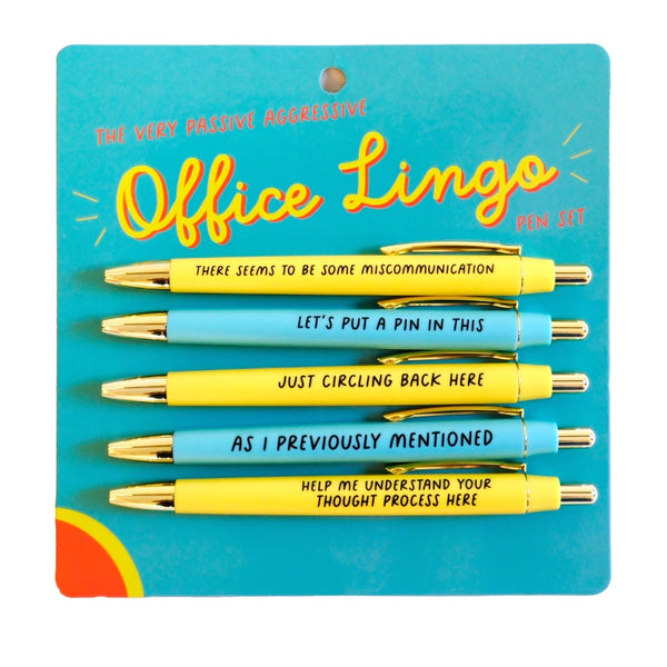 Fun Club Pen Sets - The (Very Passive Aggressive) Office Lingo - FUN CLUB - Wild Lark