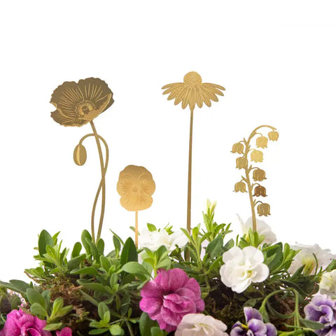 Sale!Brass Blooms Garden, Botanical Garden Decoration - - Another Studio for Design Ltd - Wild Lark