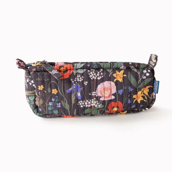 Cotton Quilted Pencil Pouch - Wild Flowers - Botanica Paper Co. - Wild Lark