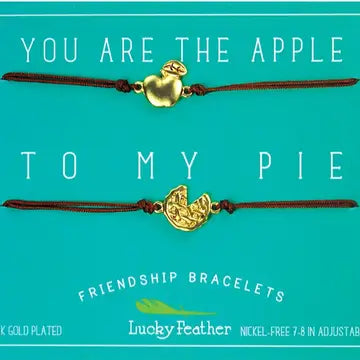 Friendship Bracelet - Gold - Apple/Pie - Lucky Feather - Wild Lark