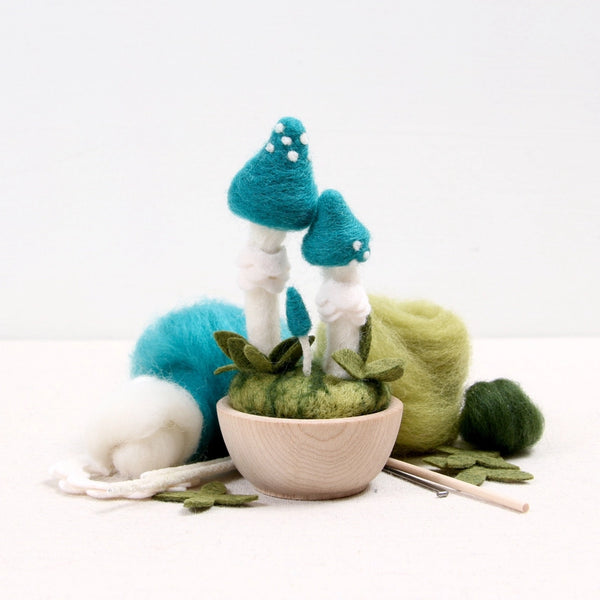 Needle Felting Kit - Blue Roundhead - Benzie Design - Wild Lark