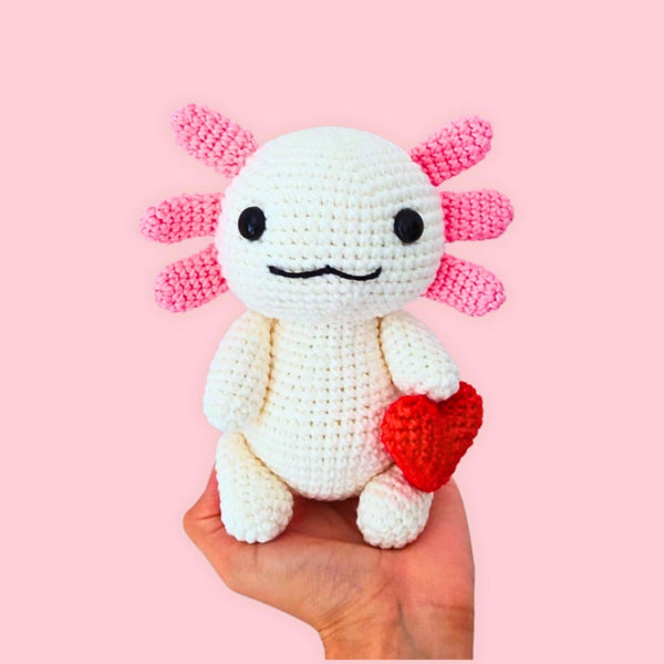 Crochet Valentines Axolotl - - Tomopod - Wild Lark
