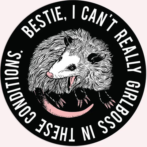 Stickers - Bestie I Can't Really Girlboss Funny Sticker Decal - Mugsby - Wild Lark