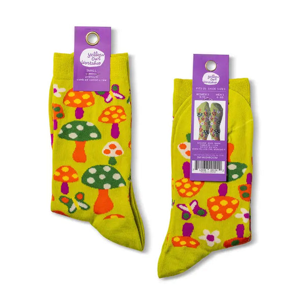 Crew Socks - - Yellow Owl Workshop - Wild Lark