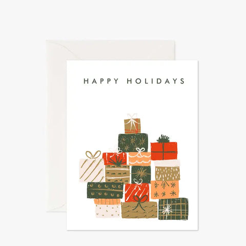 Happy Holidays Packages - Greeting Card -  - Emerald Fox Press LP - Wild Lark