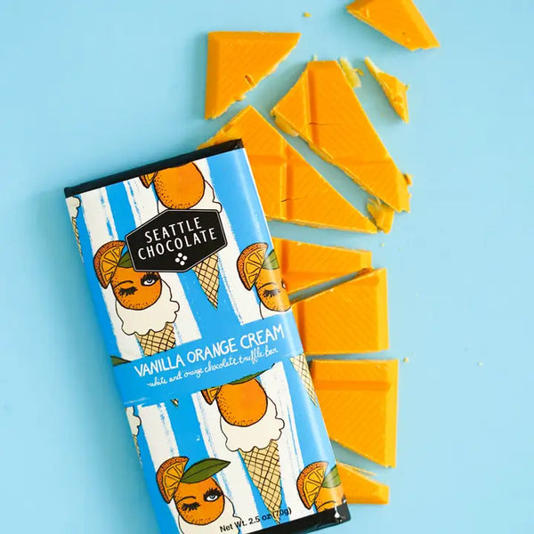 Seattle Chocolates Summer Scoops Truffle Bars - Vanilla Orange Cream - Wild Lark - Wild Lark