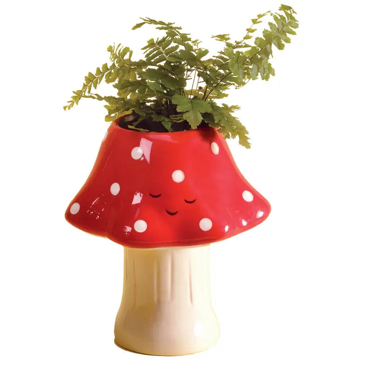 Kawaii Mushroom Planter - Tall -  - Streamline - Wild Lark