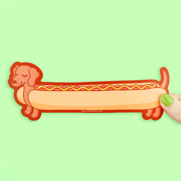 Turtle's Soup Long Vinyl Sticker - Hot Dog Long Vinyl Sticker - Turtle's Soup - Wild Lark