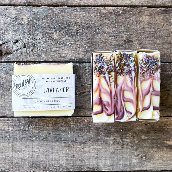 Handmade Rough Cut Soap Bars - Earthy + Bold Scents - Lavender - Rough Cut Soaps & Sundries - Wild Lark