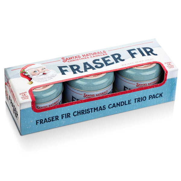 Santa's Naturals Candles - Fraser Fir 3.5oz Mini Trio Candle Set - Santa's Naturals - Wild Lark