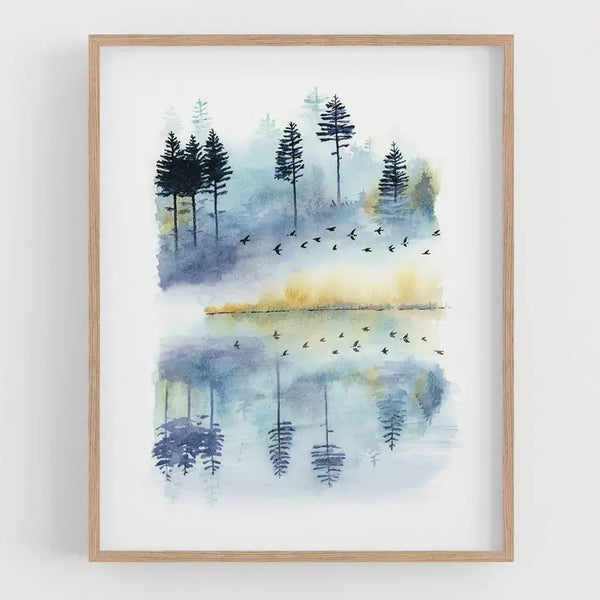 May We Fly Art Print - Misty Morning / 8x10 - May We Fly - Wild Lark