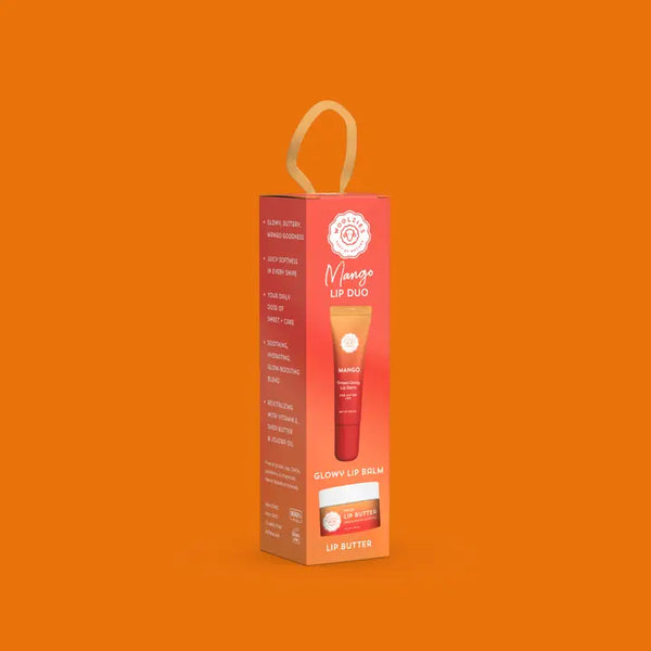Glowy Lip Duo - Glowy Lip Balm + Lip Mask - Mango - Woolzies - Wild Lark