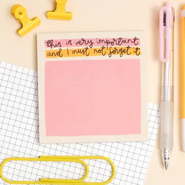 Memo Pads by Oh, Laura - This is Very Important - Oh, Laura - Wild Lark