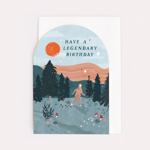 Legendary Bigfoot Birthday Card -  - Sister Paper Co. - Wild Lark