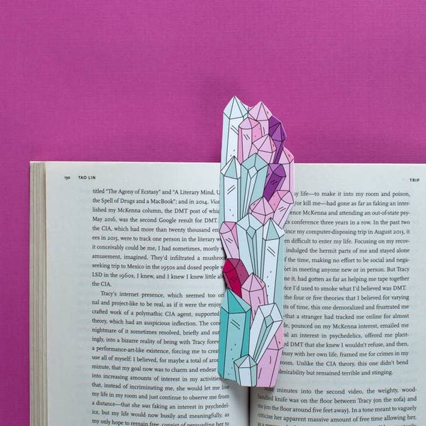 Die Cut Bookmarks - Crystals - humdrum paper - Wild Lark