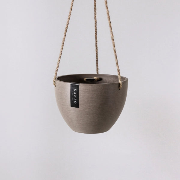 Hanging Planter Pot - 8" Beachwood - Kanso Designs - Wild Lark