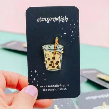 Occasionalish Enamel Pins - Boba Milk Tea - Occasionalish - Wild Lark