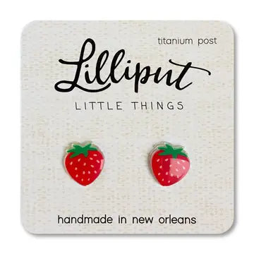 Lilliput Little Things Earrings - Strawberries - Lilliput Little Things - Wild Lark