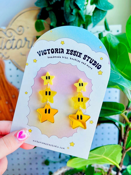 Earrings by Victoria Essie Studio - Super Star Earrings - Victoria Essie Studio - Wild Lark