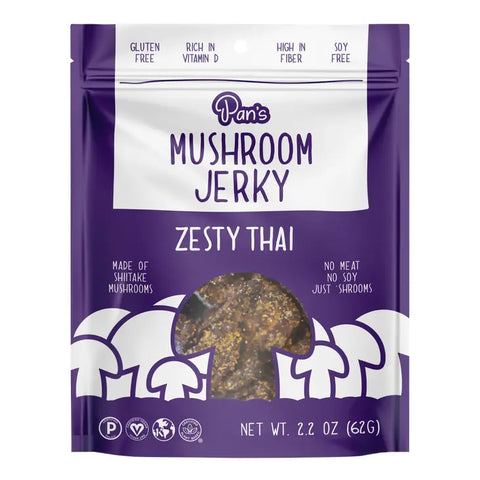 Pan's Mushroom Jerky: Zesty Thai -  - Pan's Mushroom Jerky - Wild Lark