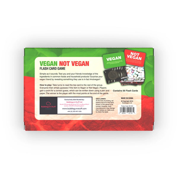 Vegan Not Vegan Card Gard - - Bubblegum Stuff US - Wild Lark