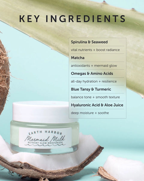 Mermaid Milk Nutrient Glow Moisturizer: Superfoods - - Earth Harbor Naturals - Wild Lark