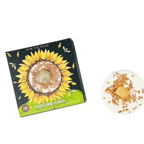 Sunflower Power Honey Bath Bomb with Amber -  - Sow the Magic - Wild Lark