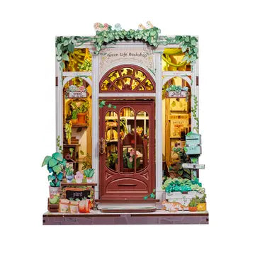 DIY Book Nook Kit - Green Life Bookshop - Hands Craft - Wild Lark