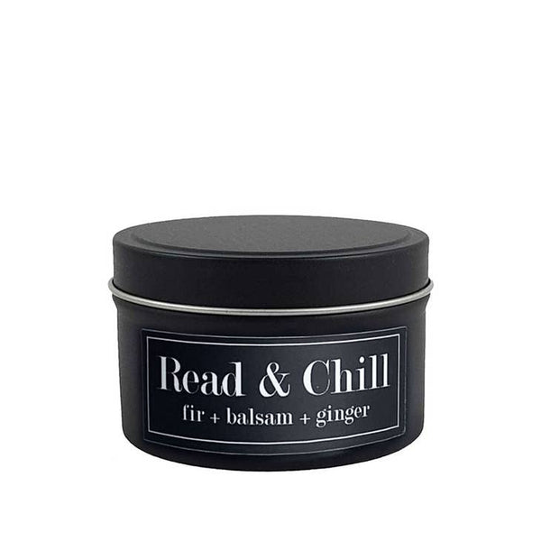 Literacy Soy Candles 4oz - Read and Chill Balsam + Ginger - Fly Paper Products - Wild Lark